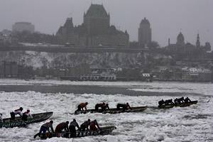 Ice Canoe Race 2014 - Quebec (CAN)